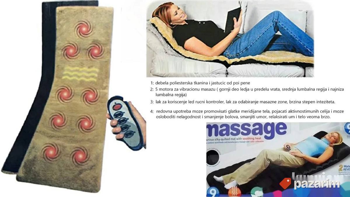Reversibilna podloga za masazu kicme i vrata 1