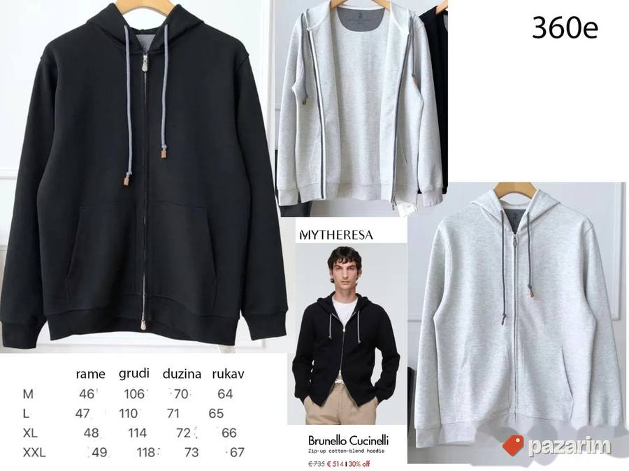 Zegna, MM6.,Cucinelli, vrhunski duksevi,ultra hit 5