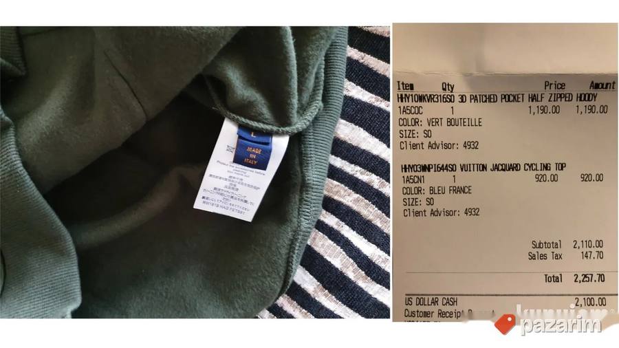 L.Vuitton duks, vrhunski, totalni hit, vel. L 8