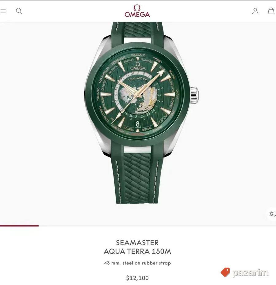 Omega Seamaster Aqua Terra Worldtimer–Green Dial 3 / 2026 g. 5