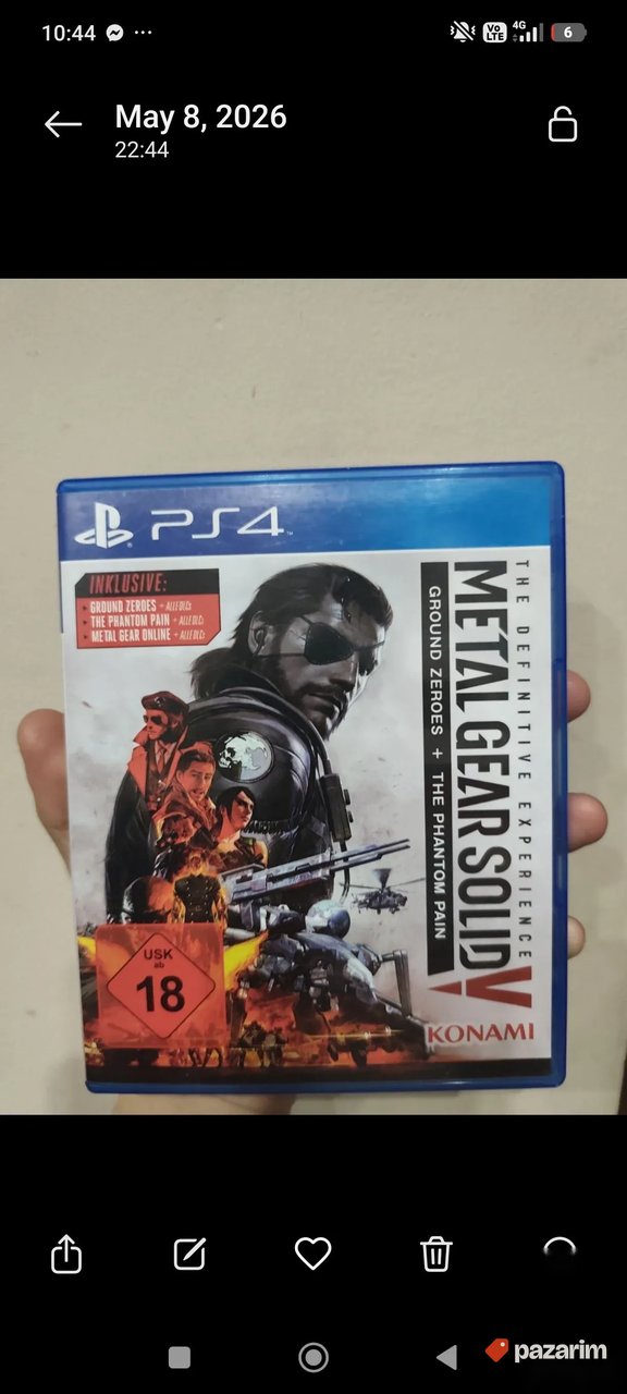 PS4 Metal Gear Solid V – Ground Zeroes + Phantom Pain. 1