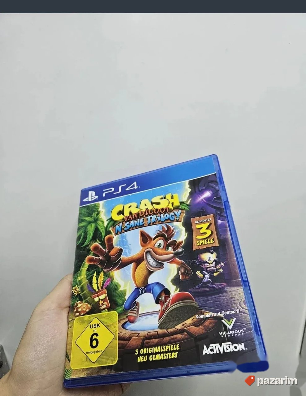 DISK Crash N Sane Trilogy PS4 3 igre Crash 1,2,3 1