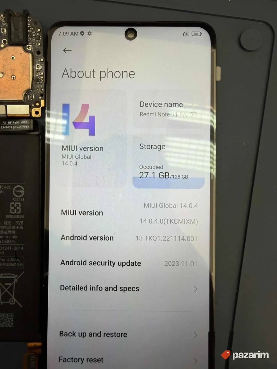 Redmi Note 11 Pro 5G Delovi Maticna ploca/baterija/kamere 2
