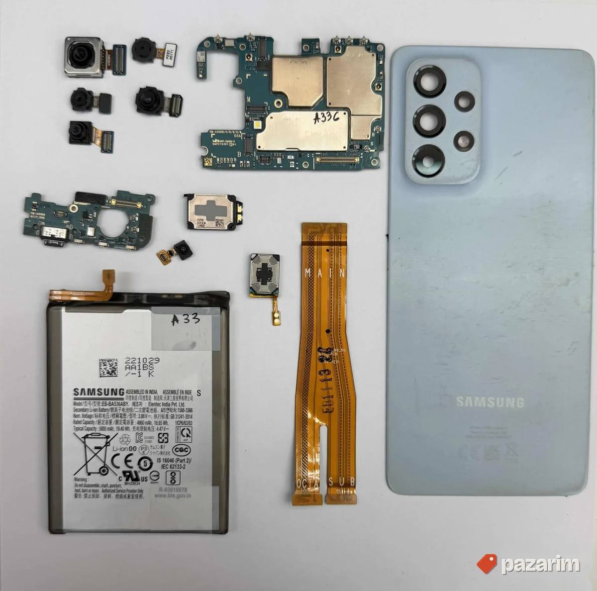 Samsung A33 5G Delovi Maticna ploca/Baterija/flet/kamere 1