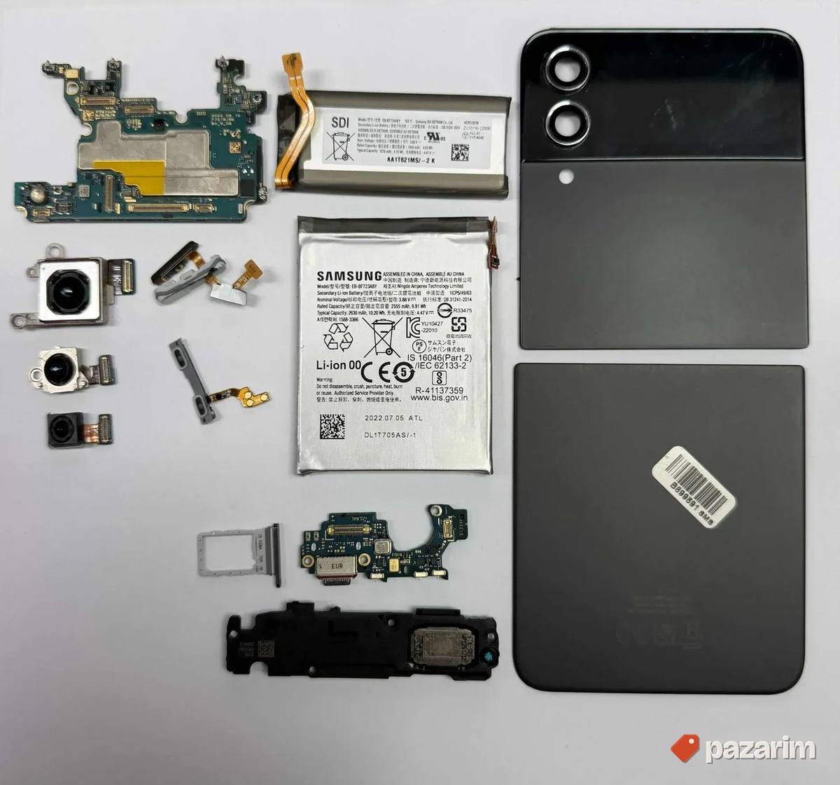 Samsung Z Flip 4 Delovi Ploca/poklopac/baterija/kamere 1