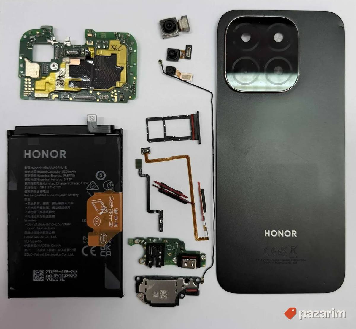 Honor X6c Delovi Maticna ploca/baterija/kamere/poklopac 1