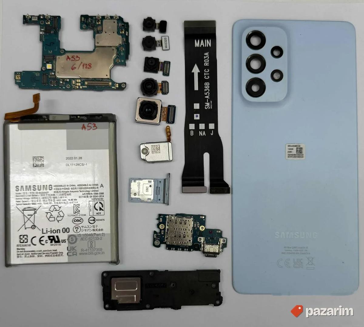 Samsung A53 Delovi Maticna ploca/punjenje/poklopac/bat 1