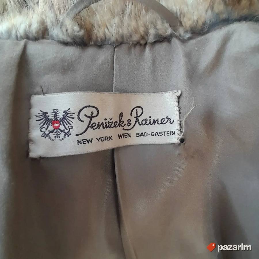 Braon bunda pravo krzno Penidzek&Rainer vel 40 42 8