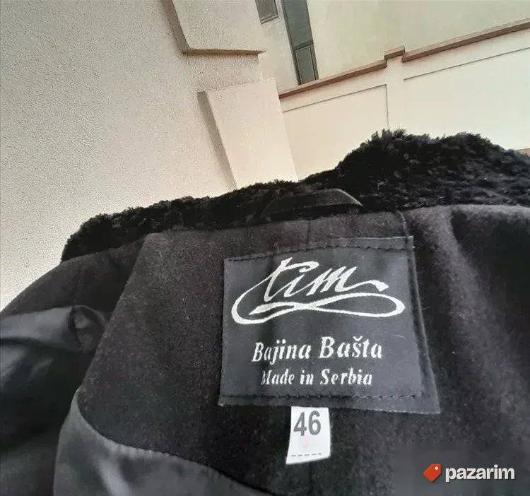 Ženski crni kaput Tim br 46 5