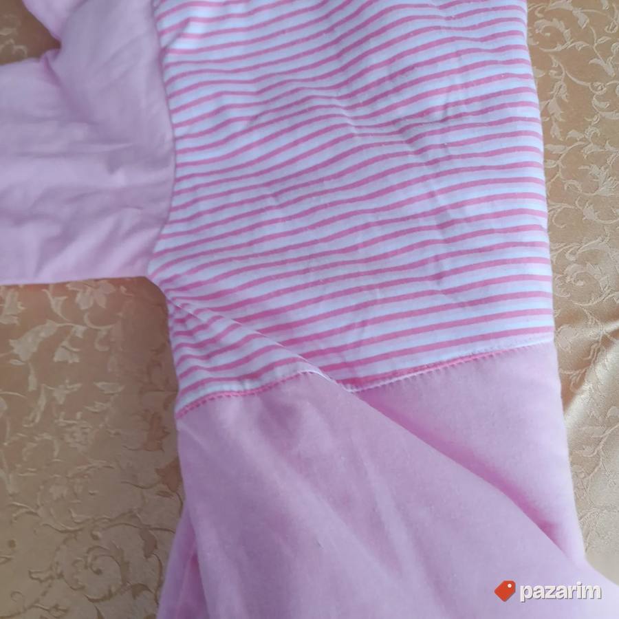 Roze pamučni skafander za devojčicu uzrasta 1 god 2