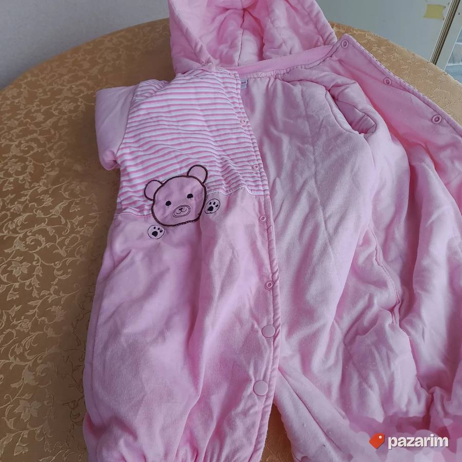 Roze pamučni skafander za devojčicu uzrasta 1 god 5