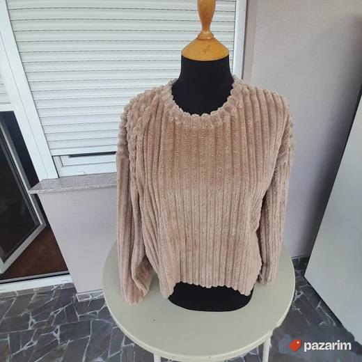 Zara bluza od rebrastog pliša vel M snizeno