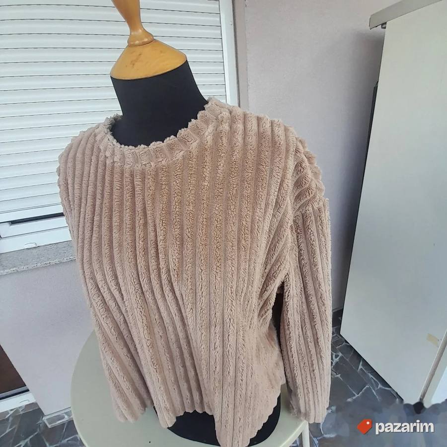 Zara bluza od rebrastog pliša vel M snizeno 5