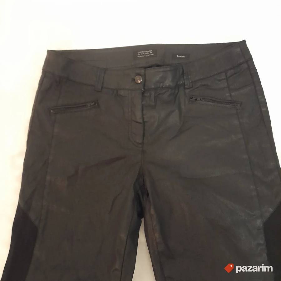 Gerry Weber crne ženske pantalone od eko-kože L 4