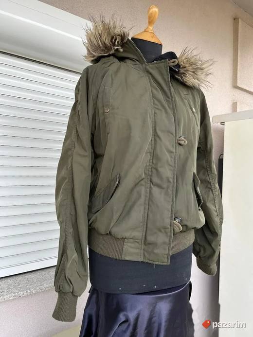 Ženska tamno zelena Primark bomber jakna M