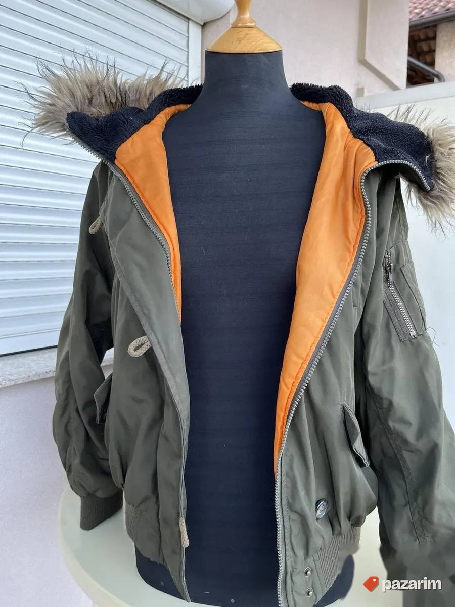Ženska tamno zelena Primark bomber jakna M 2
