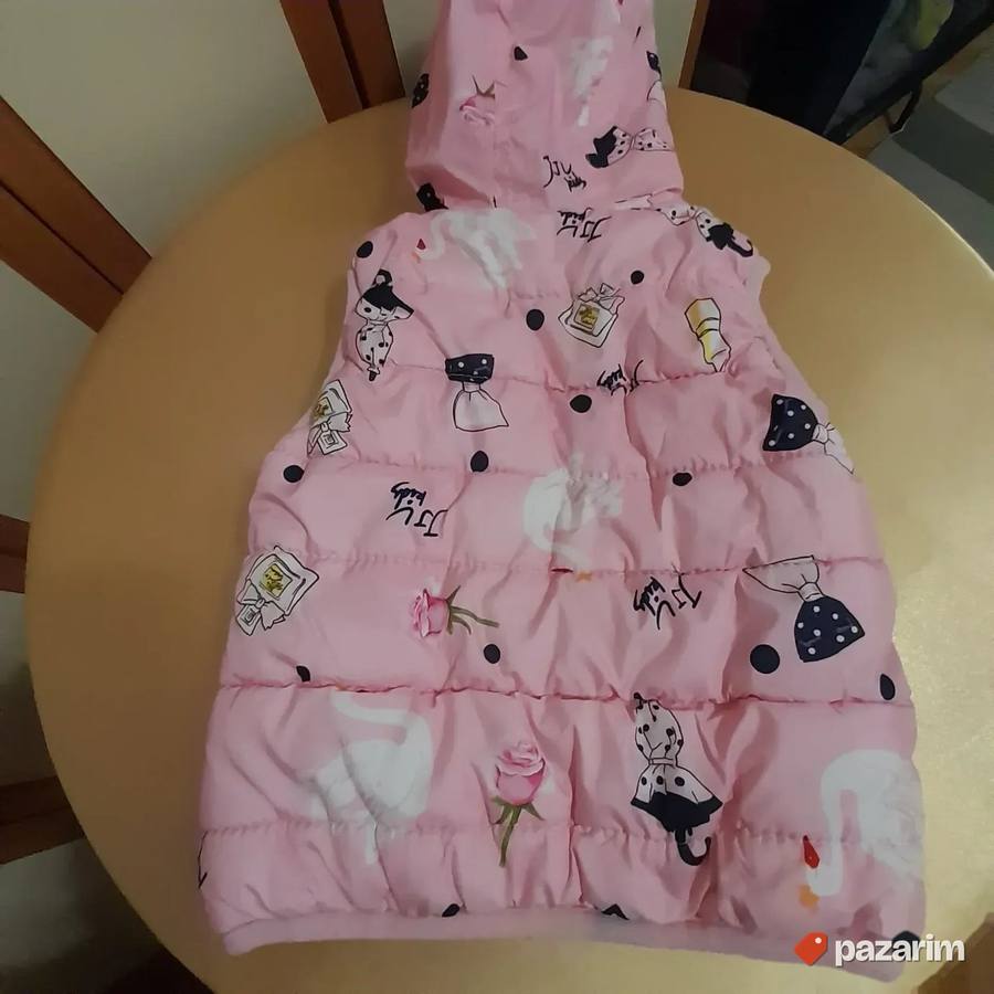 Prsluk sa kapuljačom za devojčicu od 2 god 2