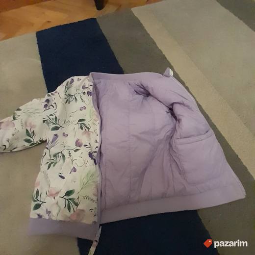 jakna sa dva lica za devojčice uzrasta 2-3 god