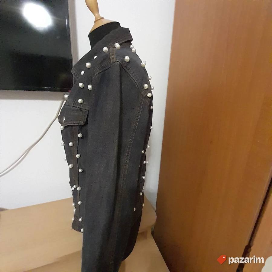 Teksas jakna sa biserima vel L 2