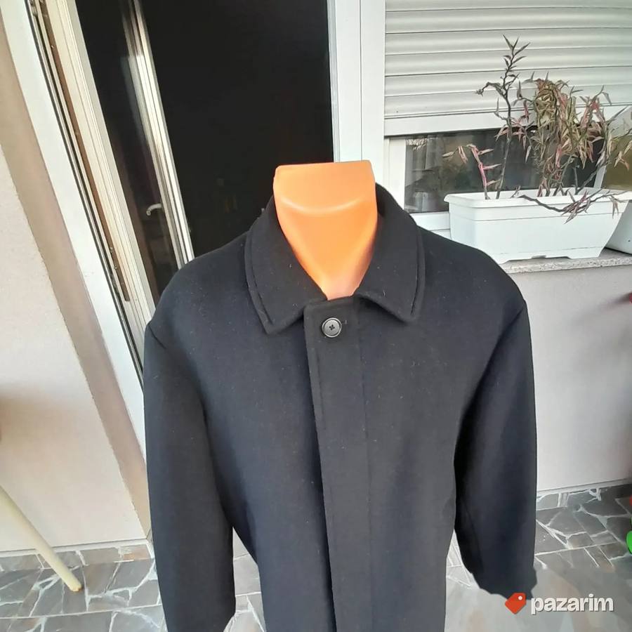 Muški crni kaput Stafford ve S 2