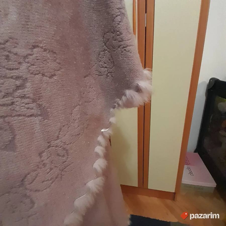 Meki trikotažni dugi prsluk kardigan sa krznom 4