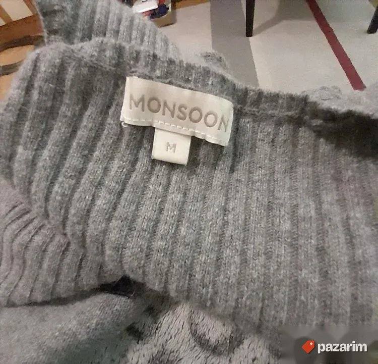 Siva trikotažna haljina Monsoon vel m 5