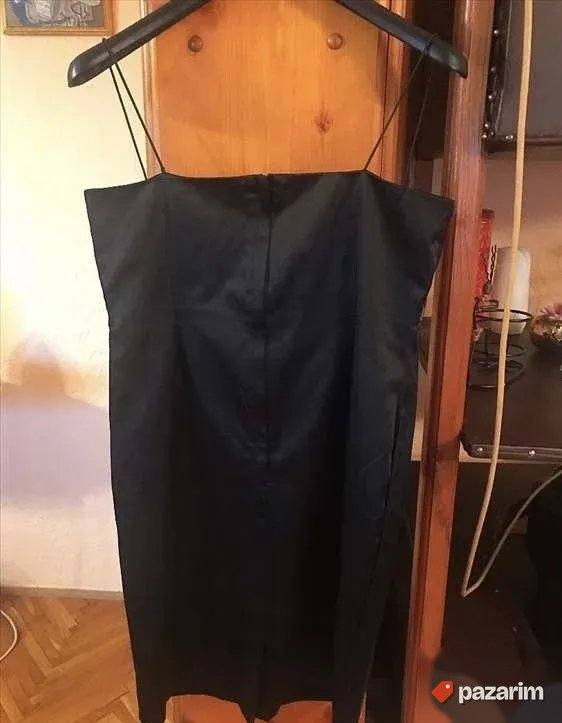 Crna satenska top haljina 36/38 2
