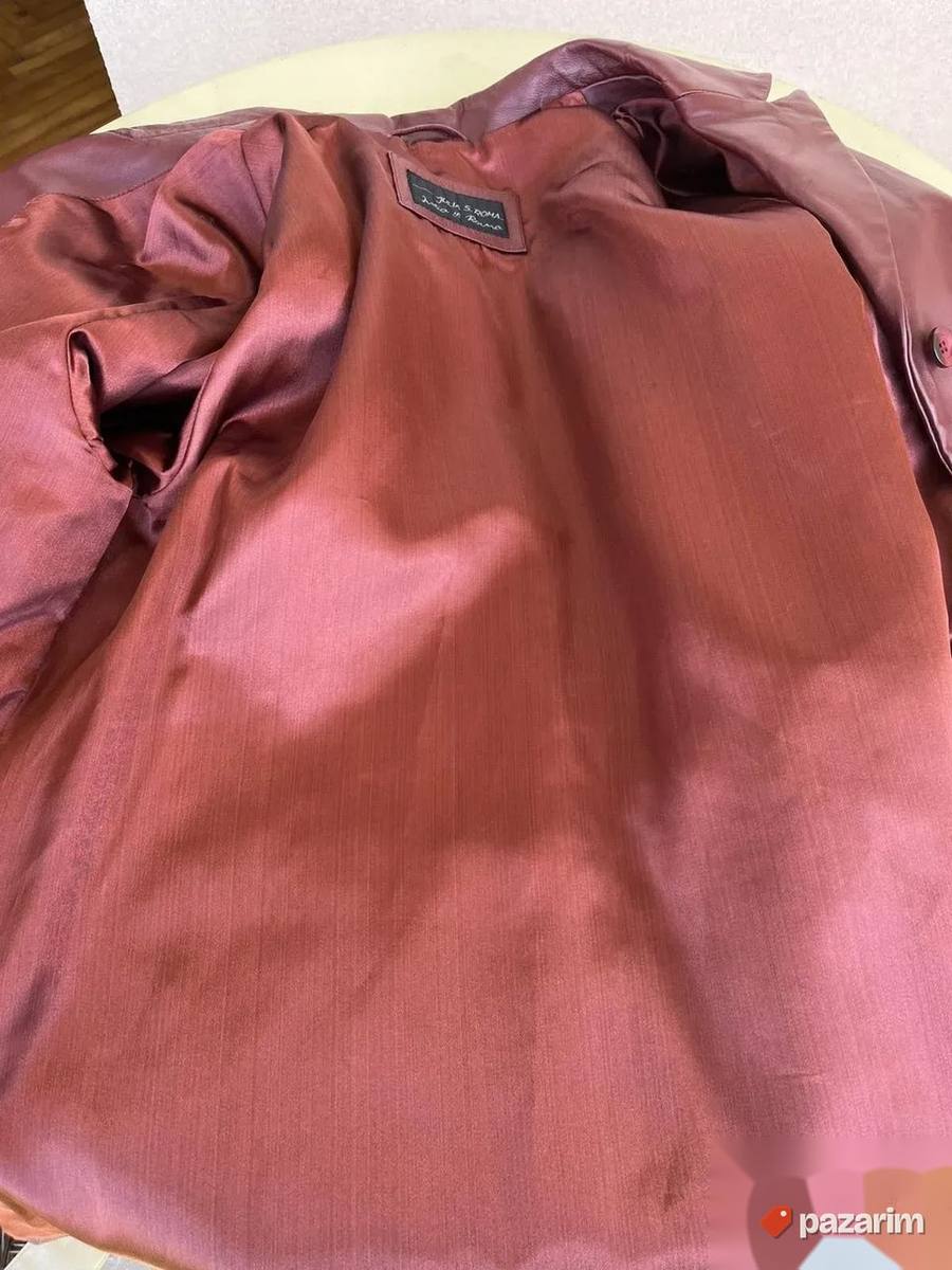 Bordo kožna jakna Julia S. Roma vel L 8