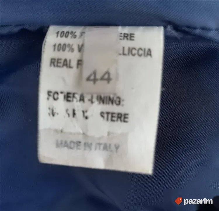 Metalik teget zimska jakna sa kapuljačom br 44 2