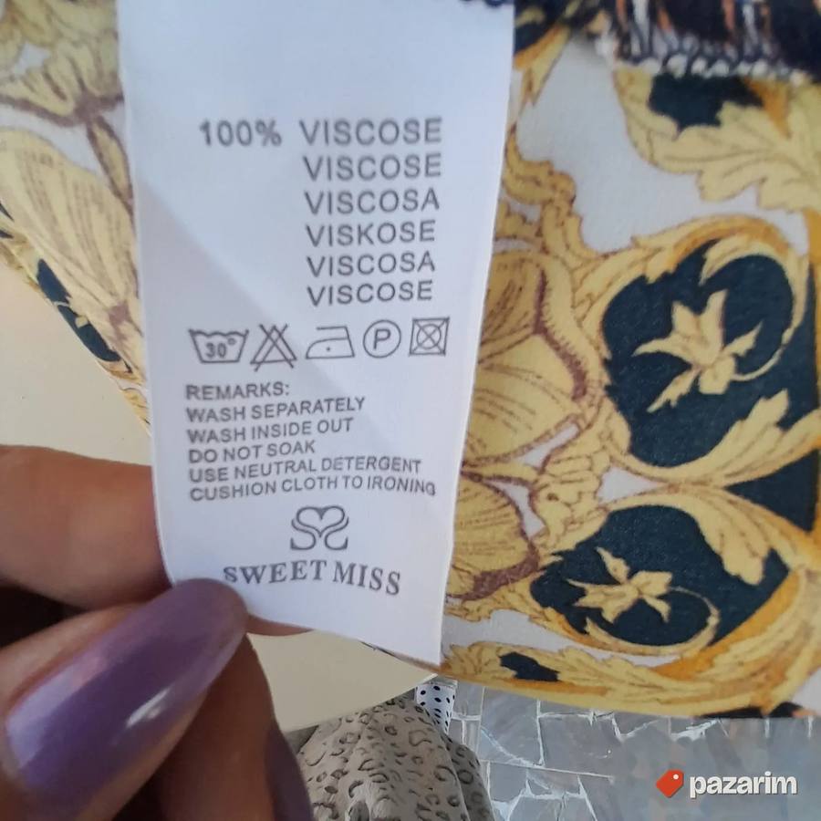 Viskozna haljina u Versaće dezenu vel S 6