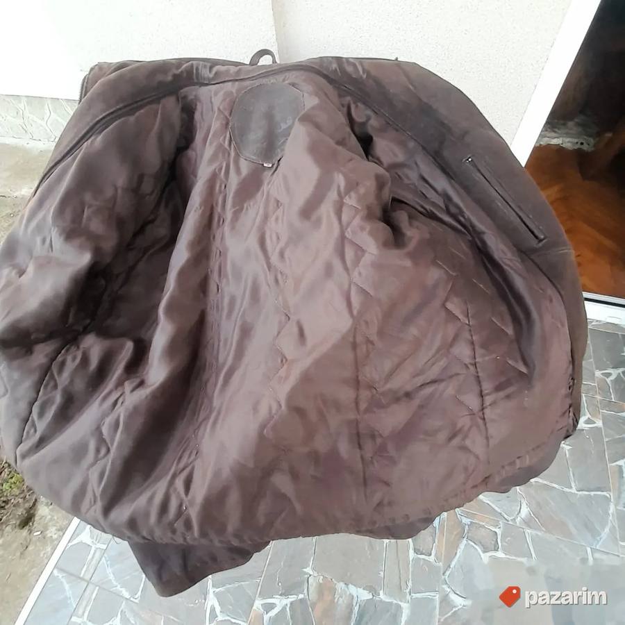 Muška jakna od prevrnute boks kože vel L 8