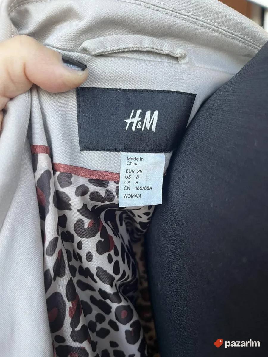 Sivi ženski HM sako vel 38 7