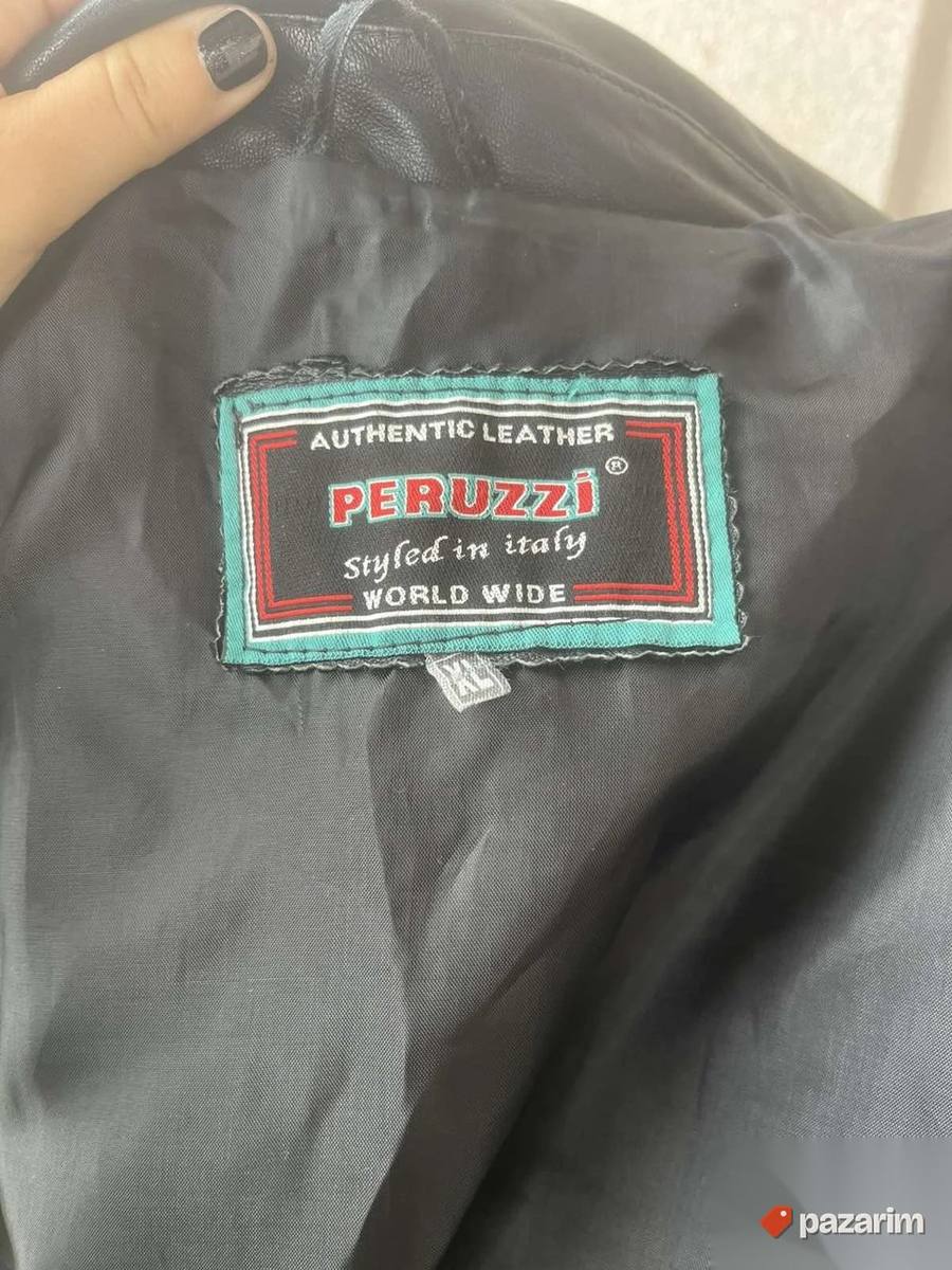 Kožna muška crna jakna vel XL 6