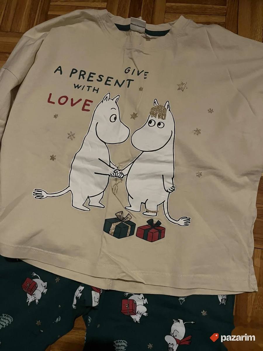 MOOMIN pidzama novogodisnja S 2