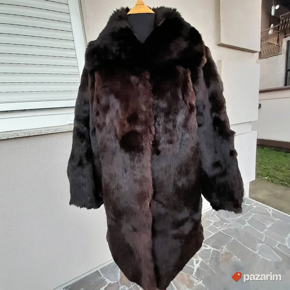 Ženska braon bunda od zeca br 40 1