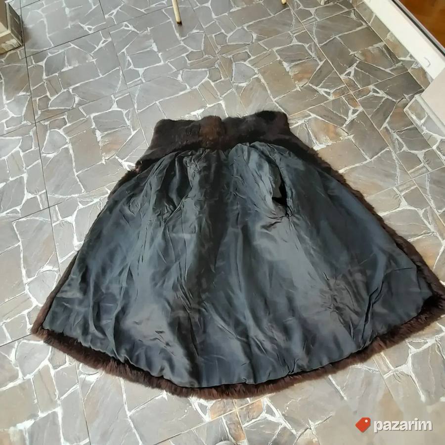 Ženska braon bunda od zeca br 40 6