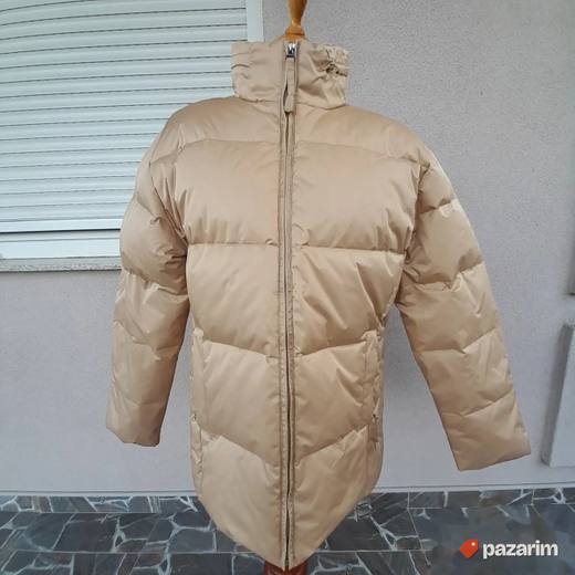 Ženska puder roze perjana jakna br 42