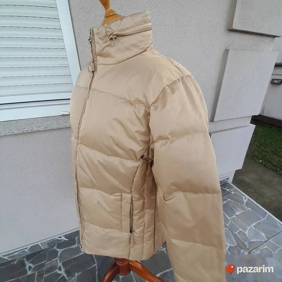 Ženska puder roze perjana jakna br 42 3