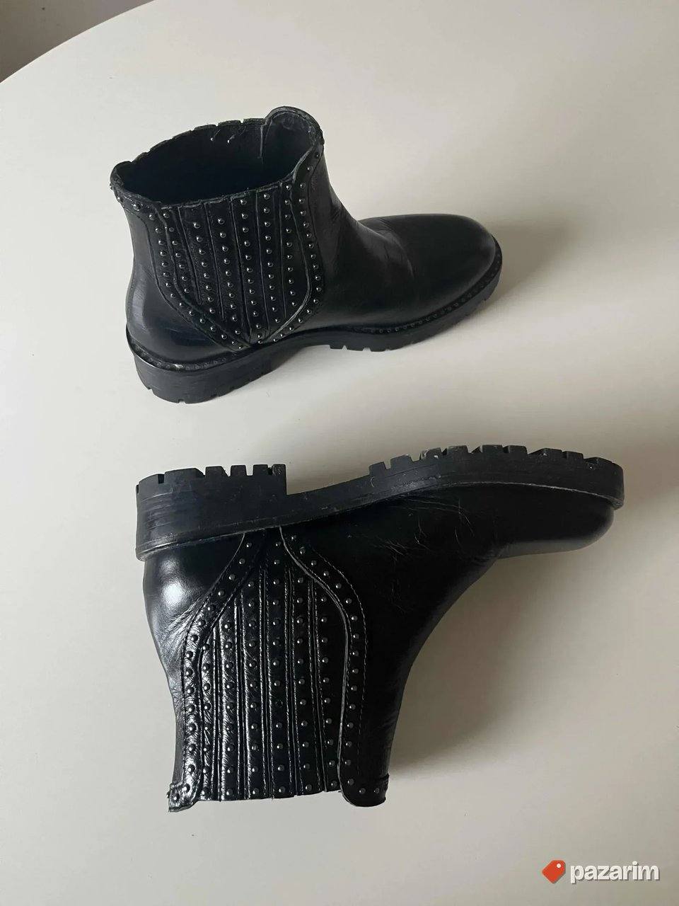zara kozne cizme basic 36 snizeno 1