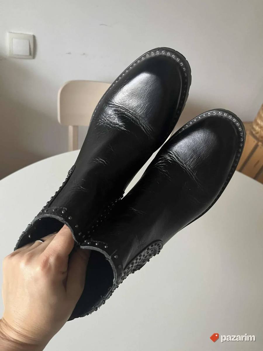 zara kozne cizme basic 36 snizeno 4