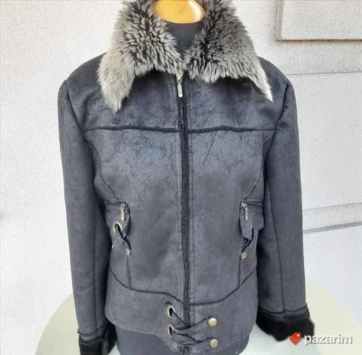Tamno braon kratka Monton jakna br. 42