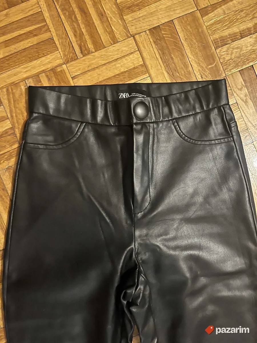 pantalone kozne Zara S velicina 2