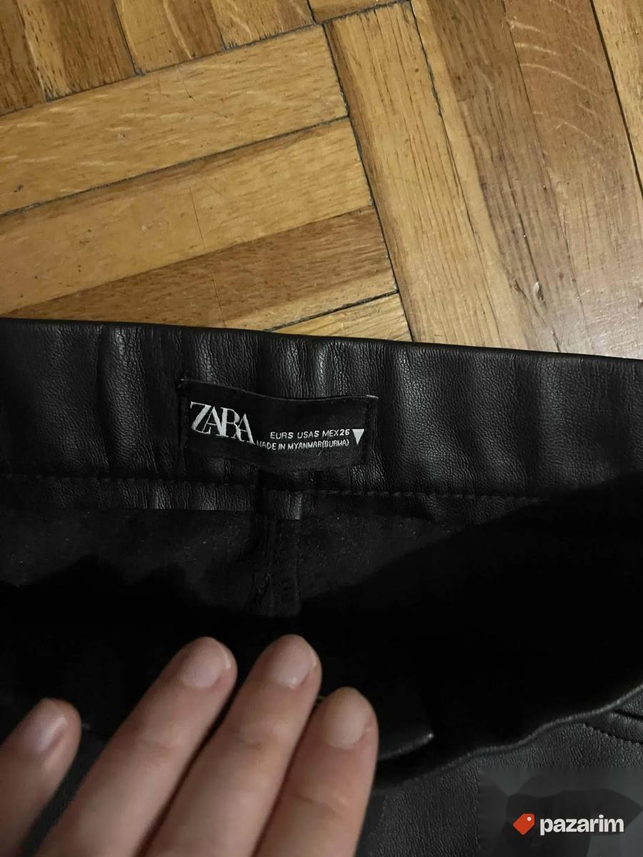 pantalone kozne Zara S velicina 3