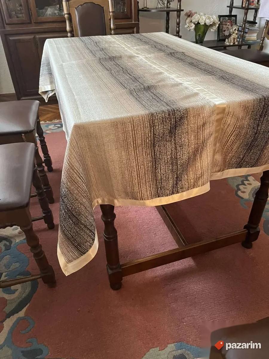 Braon stoljnak sa trakom vel 130x190 3