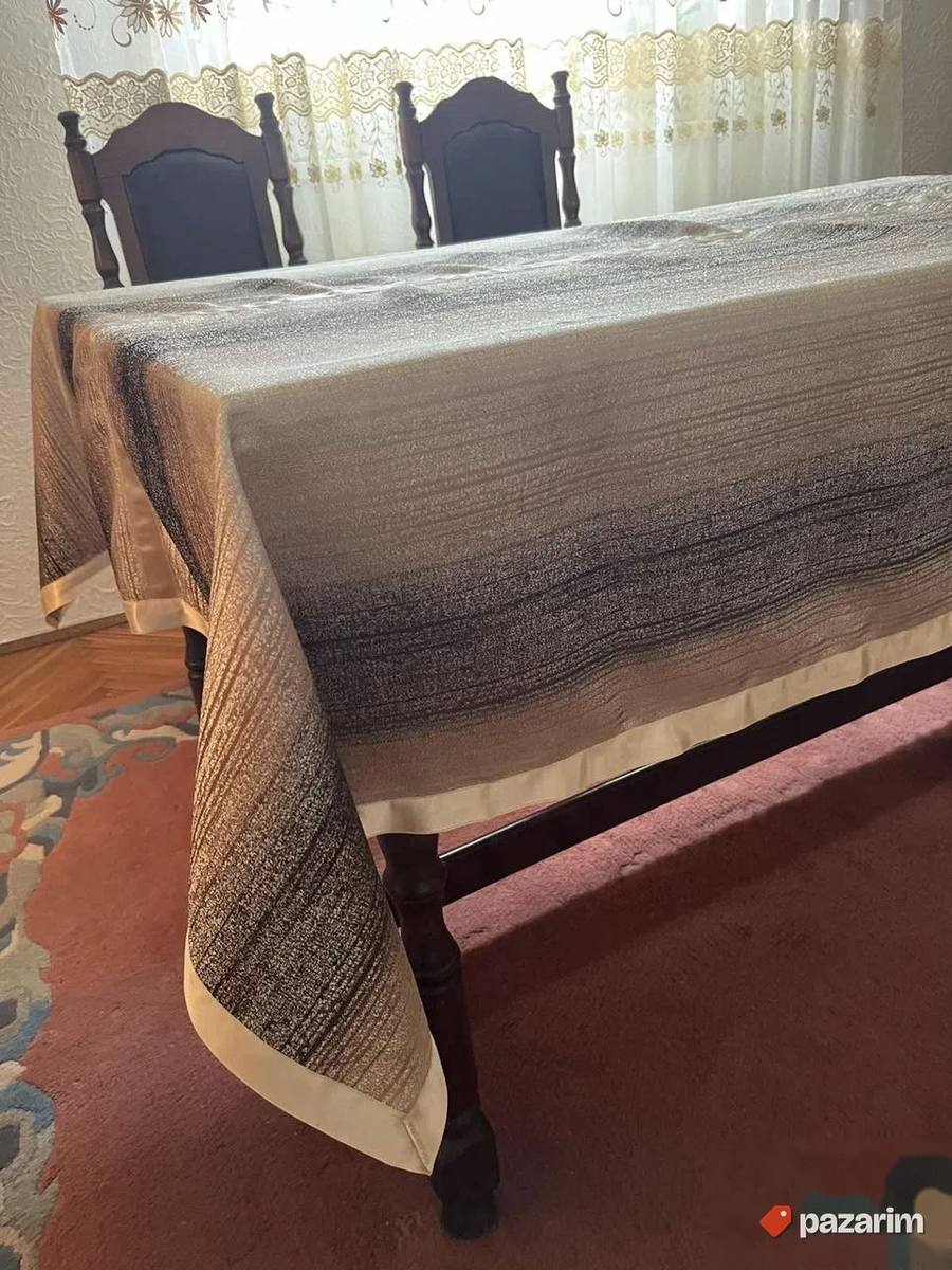 Braon stoljnak sa trakom vel 130x190 4