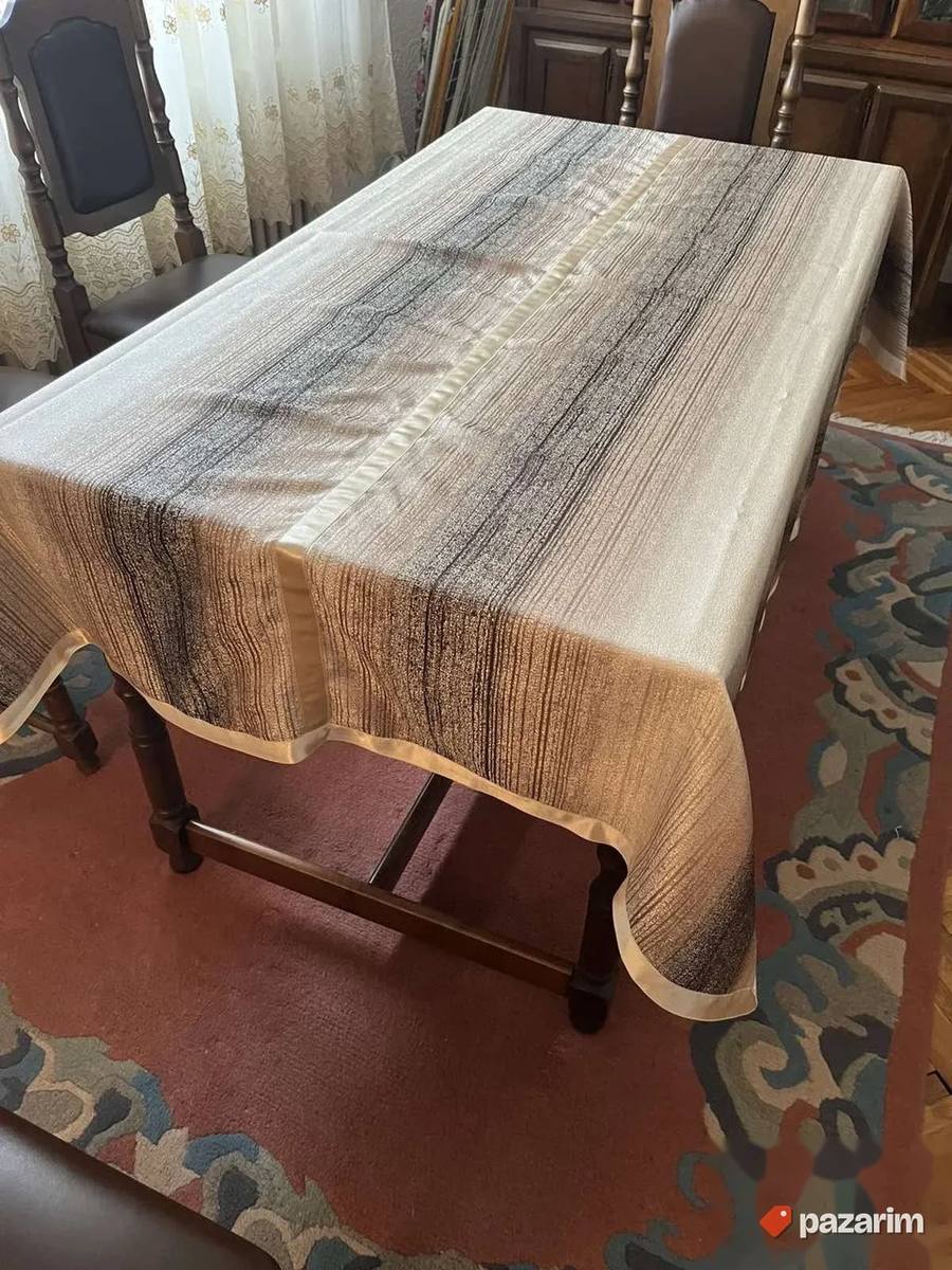 Braon stoljnak sa trakom vel 130x190 6