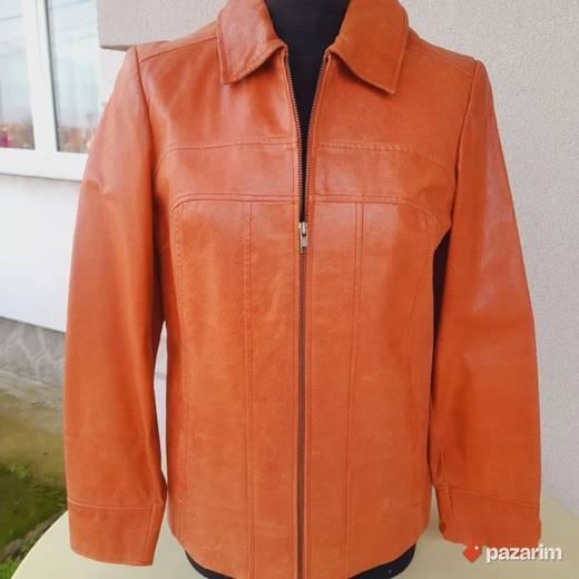 Kožna unisex jakna od prevrnute kože vel36