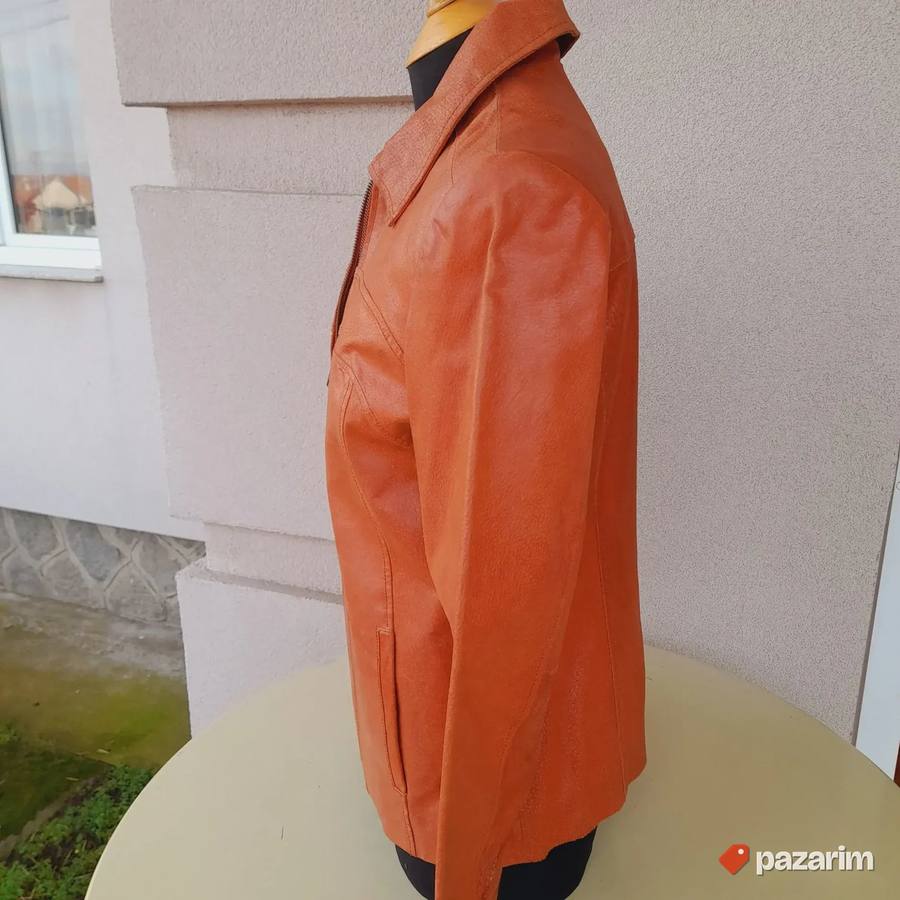 Kožna unisex jakna od prevrnute kože vel36 4