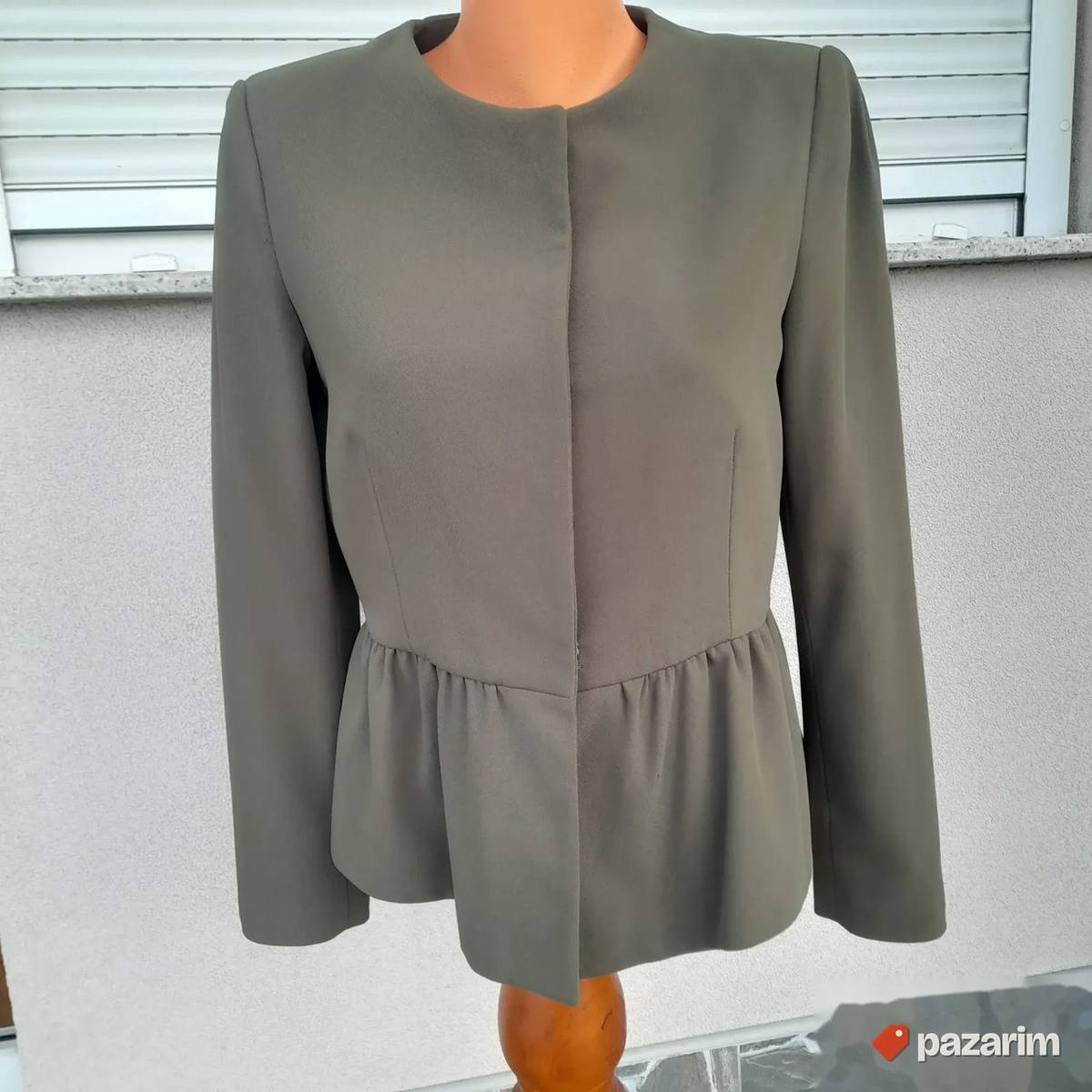 Ženski tamno zeleni Mango sako vel M 1