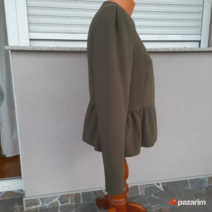 Ženski tamno zeleni Mango sako vel M 4